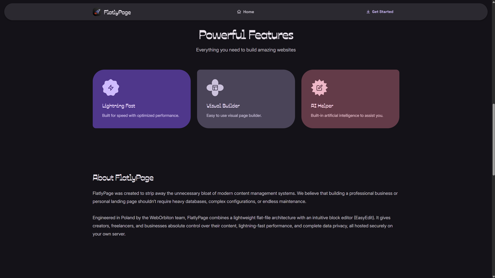 FlatlyPage with Theme